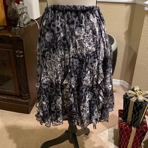 Graff WearLeopard Print Skirt. Size 14P